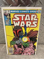 Front cover showing full cover art including Boba Fett, Marvel Comics banner, price box