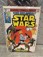 Front cover of Star Wars King-Size Annual #1 1979 comic book showing full artwork with characters and title