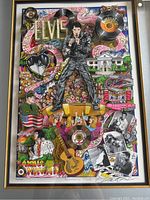 Full view of framed 3D pop art piece showing overall layout