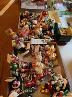 First box of assorted Christopher Radko glass ornaments with original tags