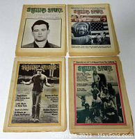 Four vintage Rolling Stone magazines from 1972 with distinct cover images, arranged in a grid.