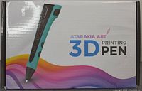 Front of the Ataraxia Art 3D Printing Pen box featuring an image of the pen and product name.