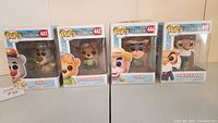 Funko Pop! Disney Talespin set of four figures boxed and displayed side-by-side.