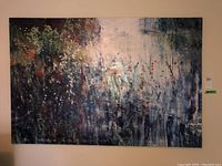 Full frontal view of 40x60 canvas hung on wall