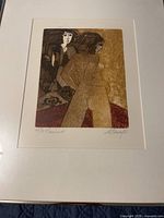 close-up of artwork image and lower margin with edition number and title