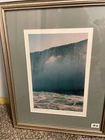 Full view of framed and matted print