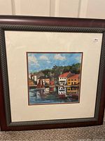 full view of framed painting