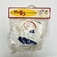 Photo of the unopened Hoppy VanderHare cheerleading outfit in original packaging showing items inside bag.