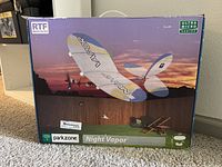 Front box image showing Night Vapor RC airplane in flight displaying branding and Ready-To-Fly status.