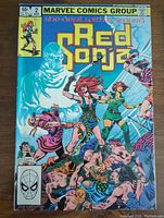 Front cover of Red Sonja Volume 2 Number 2 comic showing detailed cover art and issue information.