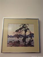 Frontal image showing the entire framed print of The Jackpine by Tom Thompson.