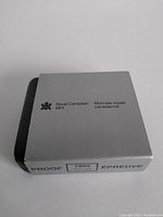 Closed outer box labeled Royal Canadian Mint with proof and year details.