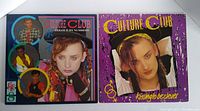 Front covers of two Culture Club albums: 'Colour By Numbers' on left, 'Kissing To Be Clever' on right.