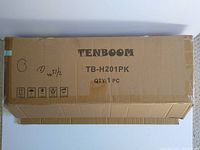 Sealed brown cardboard box labeled TENBOOM TB-H201PK, quantity one, showing item model and brand.