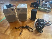 Pair of ZoltriXound ZX-75 Computer Speakers, Bose Speaker, and