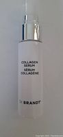 Front view of Dr. Brandt Collagen Serum bottle showing label and branding.