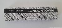 Photo of Londontown Cuticle Crème box showing branding and product size.