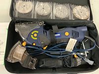 Mastercraft Multi-Cutter Precision Saw in carrying case with blades and accessories