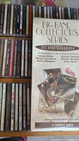Close-up of Big Band Collector's Series box with text listing band members and six compact discs.