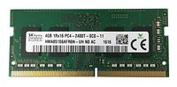 Single Hynix DDR4 4GB SO-DIMM memory module showing front label with model number and details.