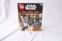 Front cover of the LEGO Star Wars Read Build Play book Battle for the Stolen Crystals, brand new sealed box.