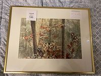 Full frontal view of the framed watercolour painting showing the artwork and frame.
