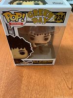 Front view of Billie Joe Armstrong Pop! Rocks Funko Pop figure in original box showing character and packaging details.