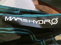 Close-up of Mars Hydro brand tag on tent fabric