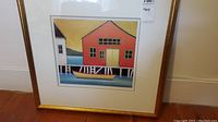 Framed print front view showing full scene and frame.
