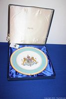 Platter in original Spode box, lid open