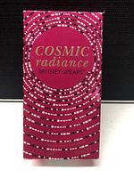 Front side of the Cosmıc Radiance fragrance box showing product name and volume.