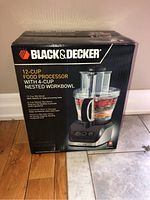 Photo of the Black & Decker box showing the front with product image and features.