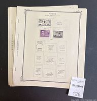 Two Scott album pages showing various mounted Belgium stamps and blank spaces for additional stamps.