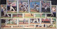 All 18 Topps All Star baseball cards laid out in two rows, each with player action image and name.