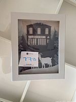 Closed white box with Beekman 1802 artwork of a farmhouse and a goat, labeled with lot number