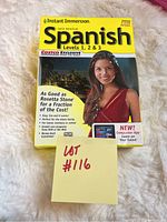 Front cover of the Instant Immersion Latin American Spanish Levels 1, 2 & 3 boxed language kit showing a woman and the product branding.