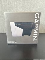 Front of sealed retail box showing Garmin logo and Approach Z80 branding