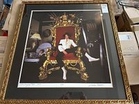 Full front view of the framed photograph showing composition and overall condition