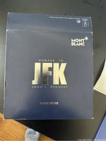 Outer cardboard sleeve with Montblanc logo and "Homage to JFK Special Edition" text