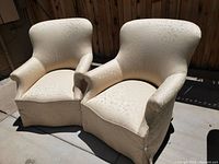 Front view of both chairs side by side
