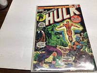 Front cover of The Incredible Hulk #178 comic book showing colorful battle scene with Hulk and other characters, Marvel Comics Group logo, and issue details.