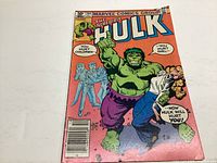 Front cover of The Incredible Hulk comic book, issue #264 showing the Hulk holding a woman with comic speech bubbles.