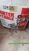 Box front showing Porter Cable branding and model CFFN250N two nailer combo kit