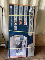 Full boxed Lifetime Double Shot basketball game showing features like infrared optical sensors, fold-up for storage, and included 7-inch balls.