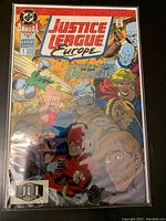 Front cover of DC Justice League Europe Annual 1991 Issue #1 comic book showing full cover art and branding.