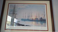 Front view of the framed print showing full artwork and frame