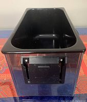Black rectangular deep fryer basket insert for Deni fryer