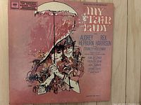 Front cover of the original vinyl soundtrack showing illustrated image of main characters and title.