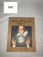 Front cover of The Shakespeare Oracle box showing title, subtitle, author (A. Bronwyn Llewellyn), and artwork by Cynthia von Buhler.