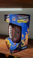 Wilson NFL Tailgate Time Junior Size Football Kit in original packaging showing football and accessories